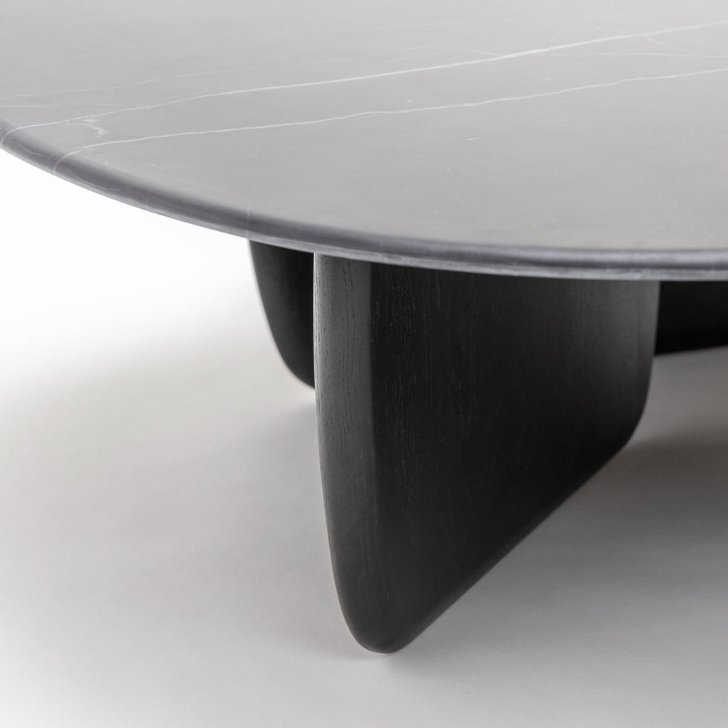 Eden Coffee Table 120 - Black Oak & Nero Marquina - Loom Collection