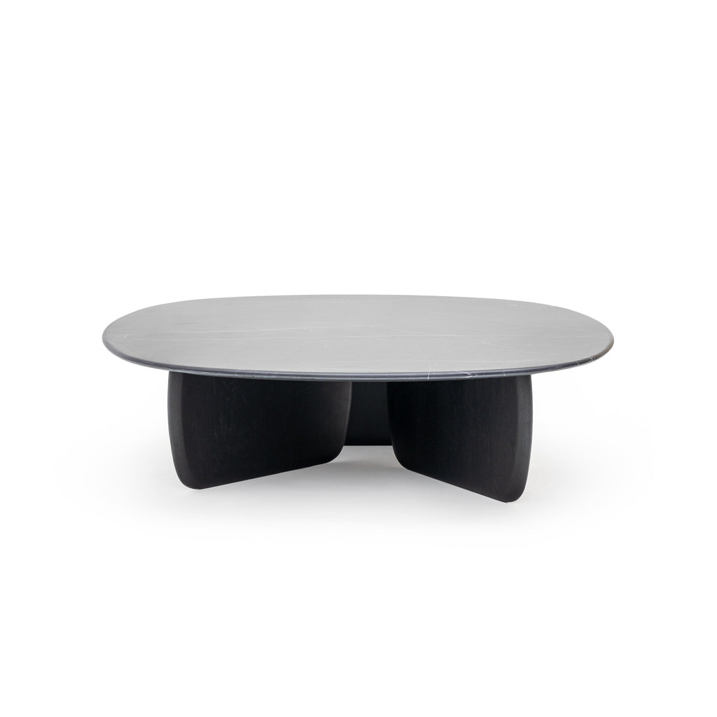 Eden Coffee Table 120 - Black Oak & Nero Marquina - Loom Collection