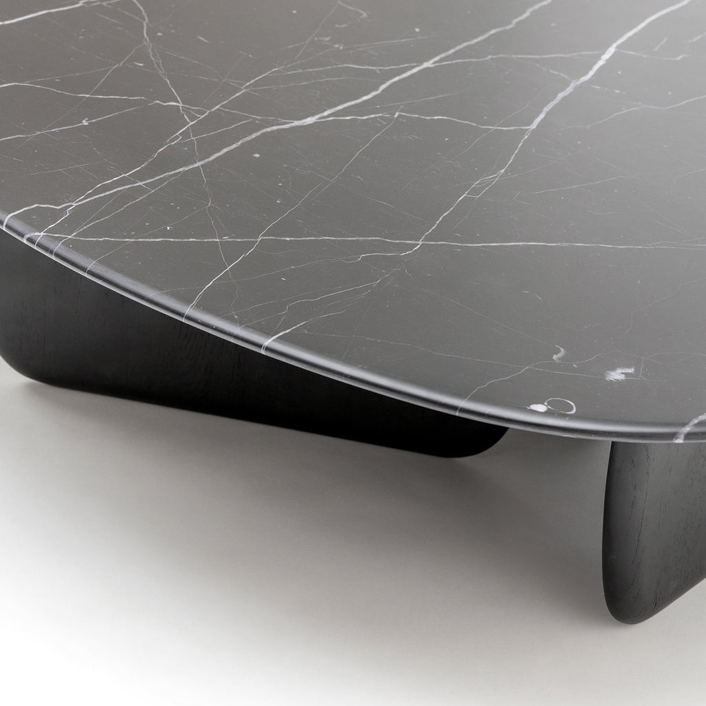 Eden Coffee Table 120 - Black Oak & Nero Marquina - Loom Collection