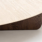Eden Coffee Table 120 - Espresso Oak & Travertine