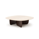 Eden Coffee Table 120 - Espresso Oak & Travertine