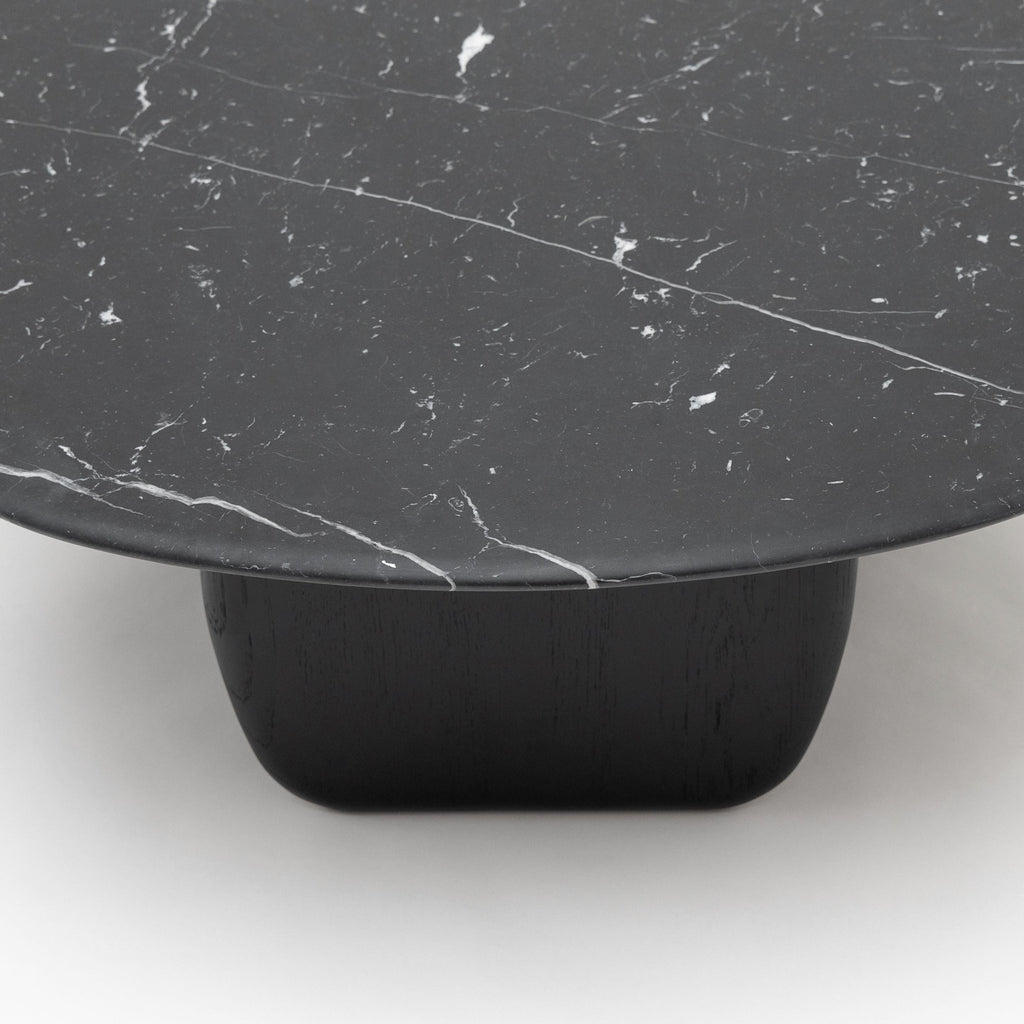 Eden Coffee Table 90 - Black Oak & Nero Marquina - Coffee Tables Tolv Loom Collection Dubai