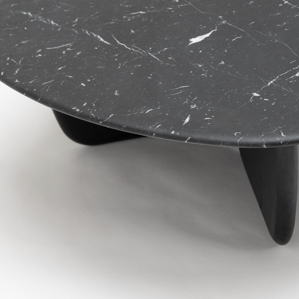 Eden Coffee Table 90 - Black Oak & Nero Marquina - Coffee Tables Tolv Loom Collection Dubai