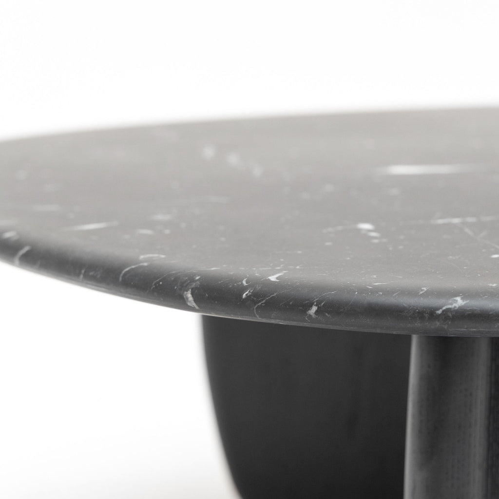 Eden Coffee Table 90 - Black Oak & Nero Marquina - Coffee Tables Tolv Loom Collection Dubai