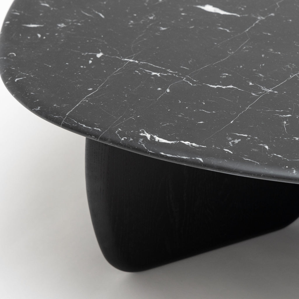 Eden Coffee Table 90 - Black Oak & Nero Marquina - Coffee Tables Tolv Loom Collection Dubai