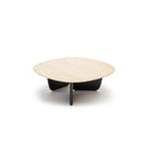 Eden Coffee Table 90 - Black Oak & Travertine - Coffee Tables Tolv Loom Collection Dubai