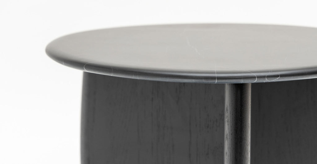 Eden Side Table - Black Oak & Nero Marquina - Loom Collection