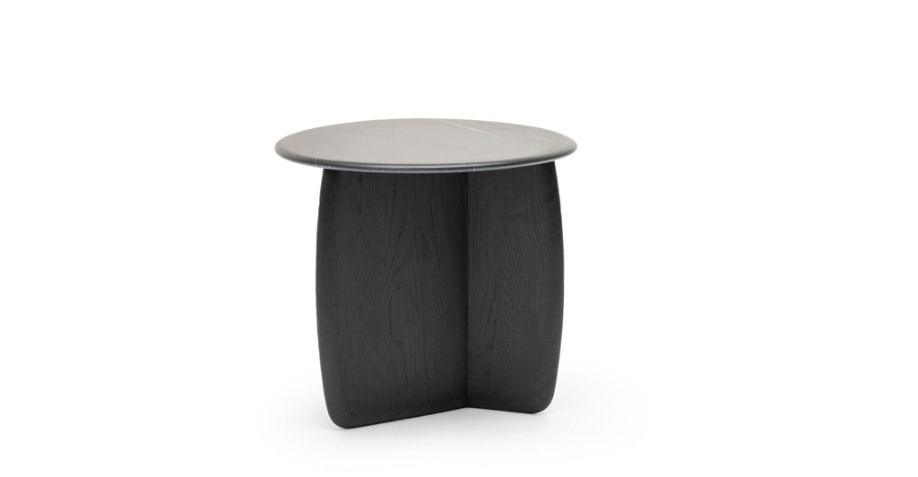 Eden Side Table - Black Oak & Nero Marquina - Loom Collection