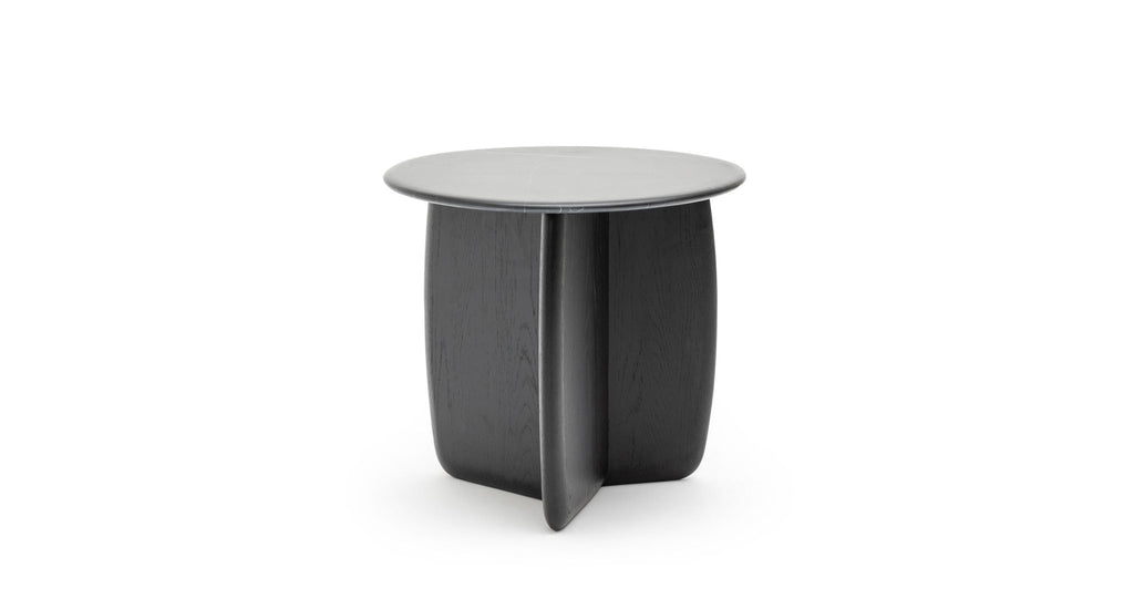 Eden Side Table - Black Oak & Nero Marquina - Loom Collection