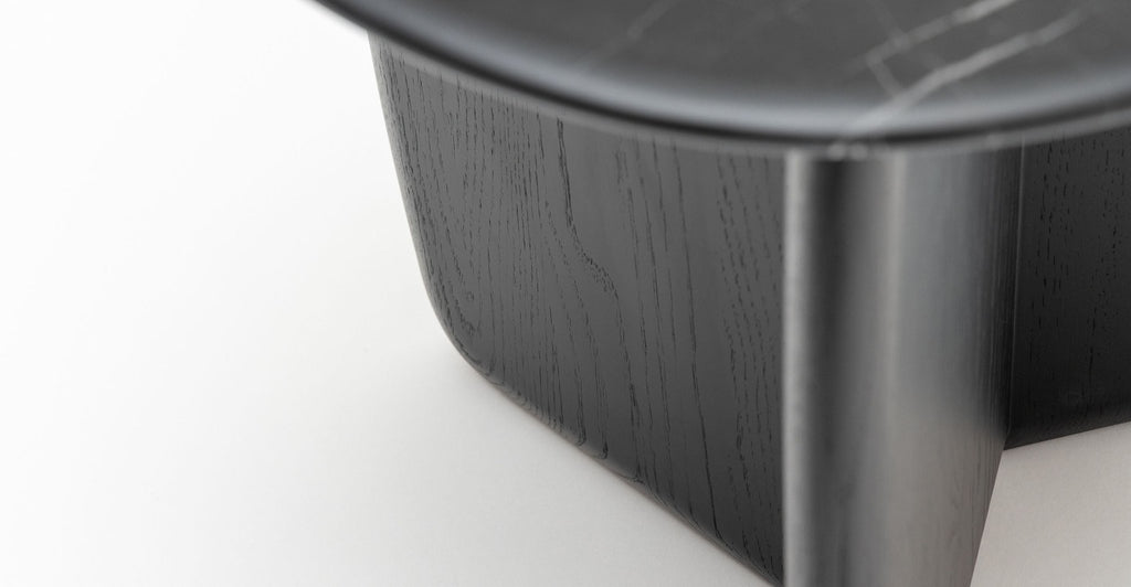 Eden Side Table - Black Oak & Nero Marquina - Loom Collection