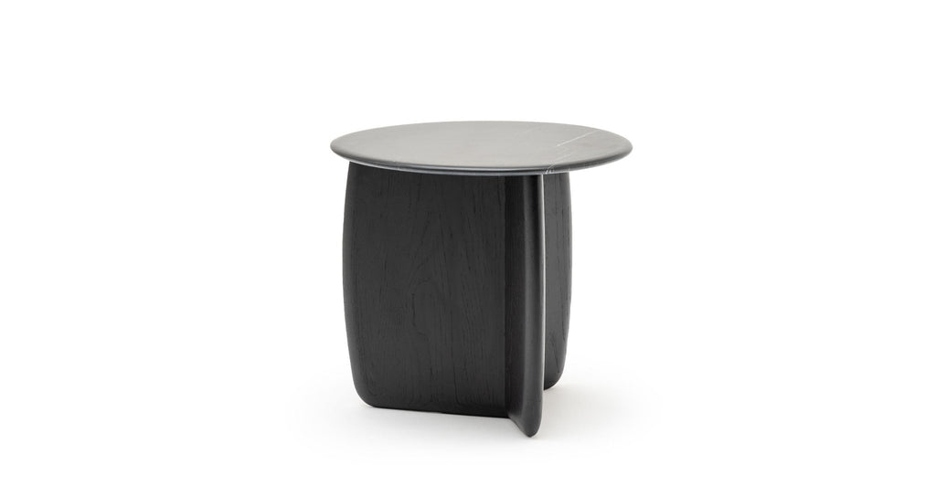 Eden Side Table - Black Oak & Nero Marquina - Loom Collection