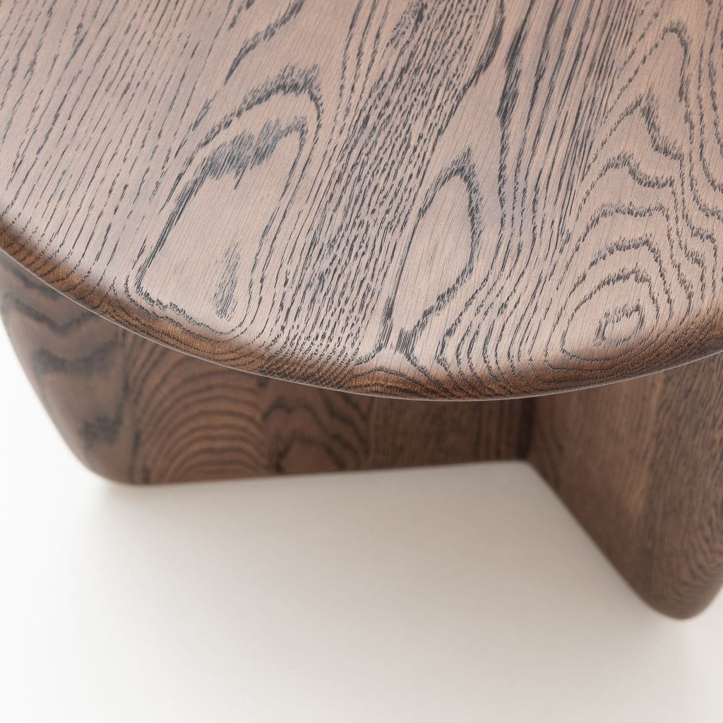 Eden Side Table - Espresso Oak - Side Tables Tolv Loom Collection Dubai