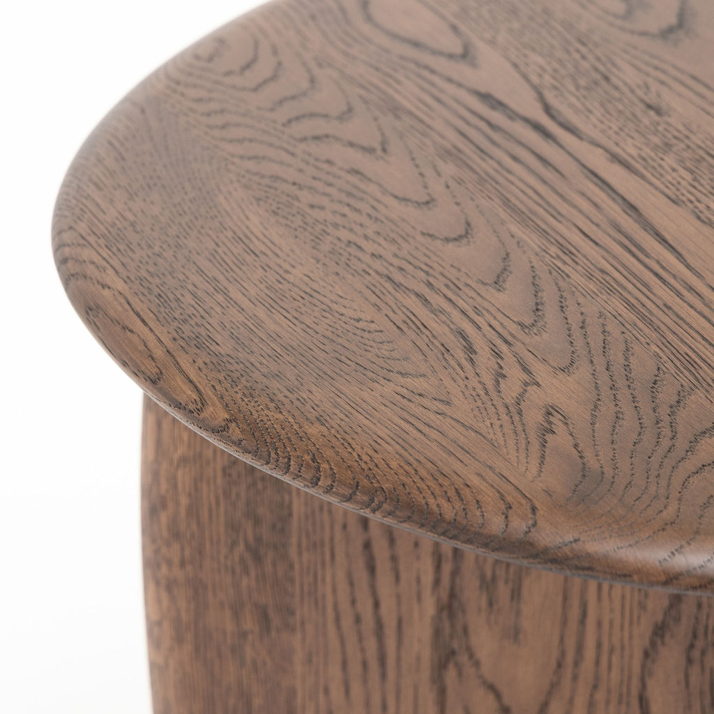 Eden Side Table - Espresso Oak - Side Tables Tolv Loom Collection Dubai