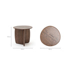 Eden Side Table - Espresso Oak - Side Tables Tolv Loom Collection Dubai
