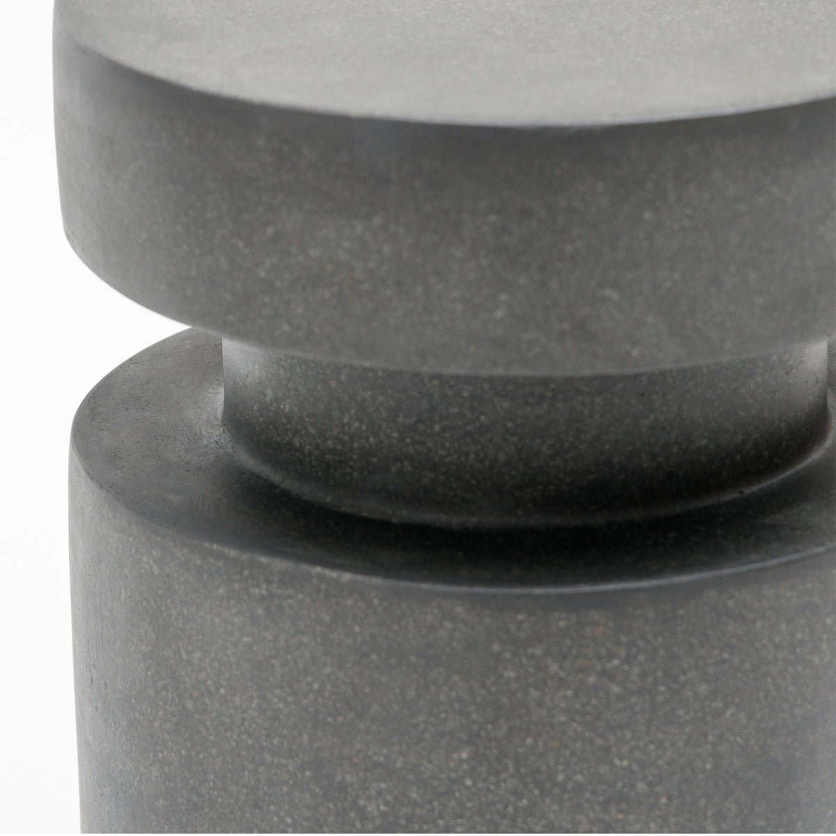 Edith Stool - Cemento Graphite - Side Tables Loom Collection Loom Collection Dubai