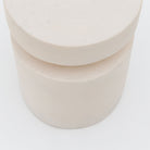 Edith Stool - Cemento White - Side Tables Loom Collection Loom Collection Dubai