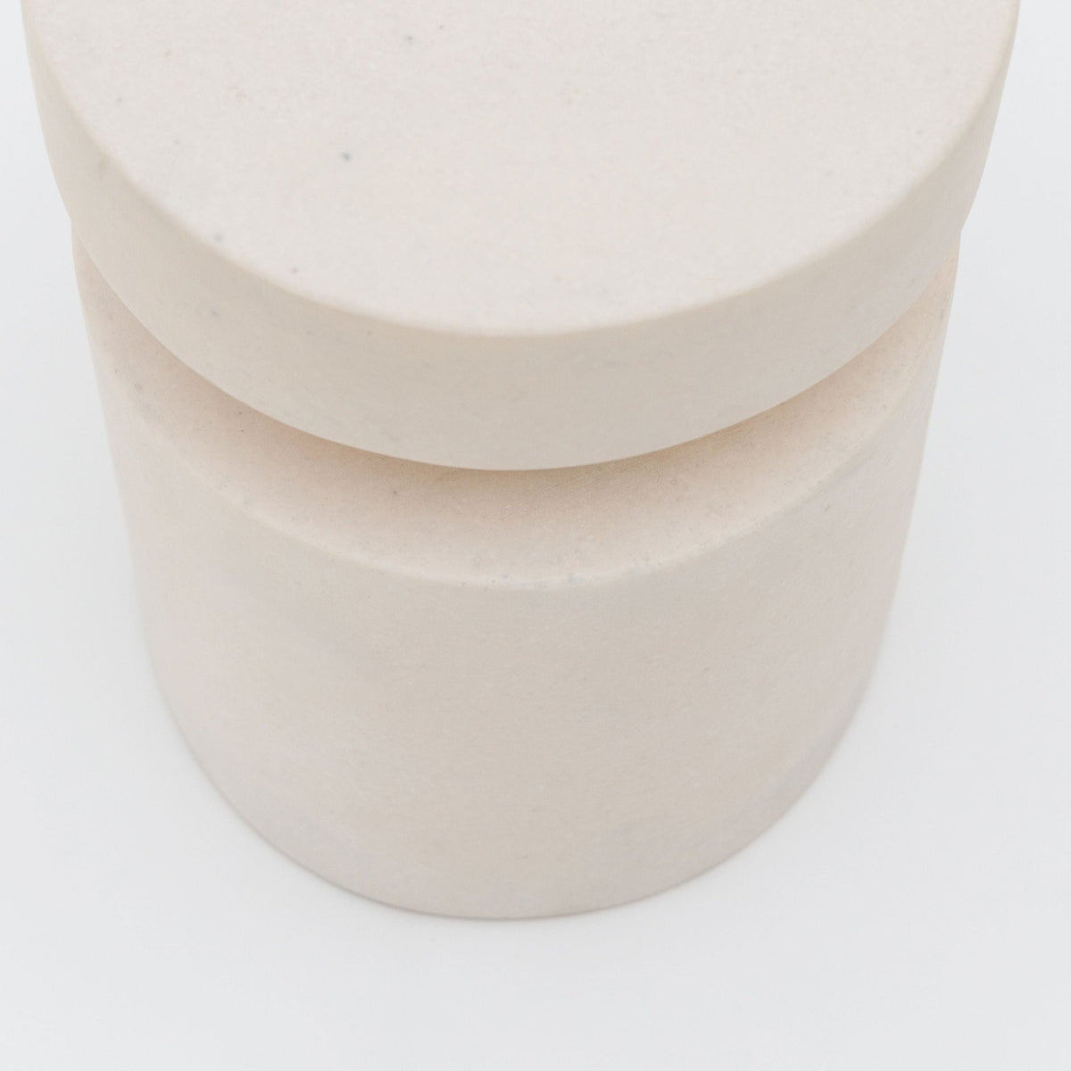 Edith Stool - Cemento White - Side Tables Loom Collection Loom Collection Dubai