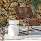 Edith Stool - Cemento White - Side Tables Loom Collection Loom Collection Dubai