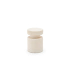 Edith Stool - Cemento White - Side Tables Loom Collection Loom Collection Dubai
