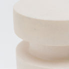 Edith Stool - Cemento White - Side Tables Loom Collection Loom Collection Dubai
