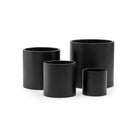 Elle Cylinder Planter - Black - Pots & Planters Loom Collection Loom Collection Dubai