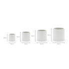 Elle Cylinder Planter - Chalk - Pots & Planters Loom Collection Loom Collection Dubai