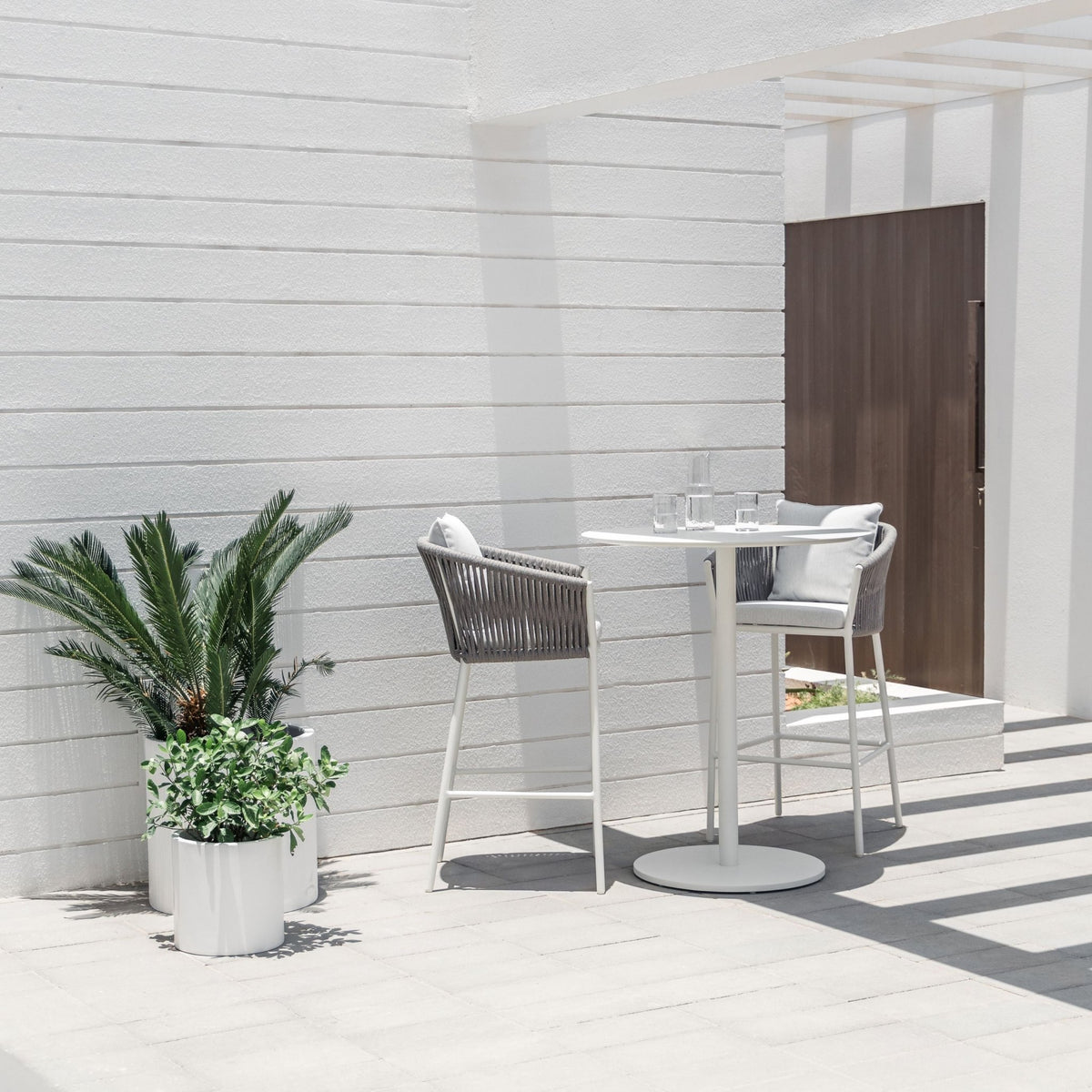 Elle Cylinder Planter - Chalk - Pots & Planters Loom Collection Loom Collection Dubai