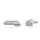 Ellery Sofa - Salt & Pepper - Modular Sofas Loom Collection Loom Collection Dubai