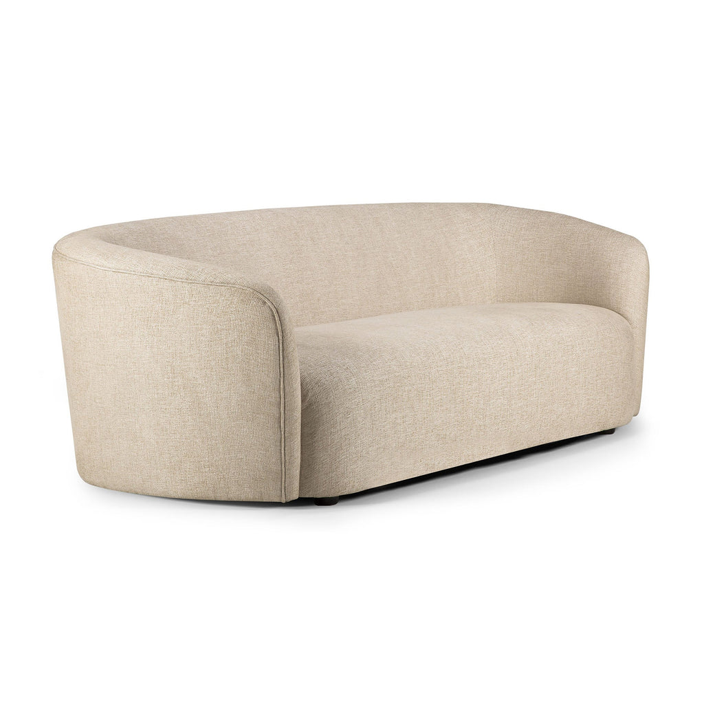 Ellipse Sofa - Oatmeal Fabric - 3 Seater - Loom Collection