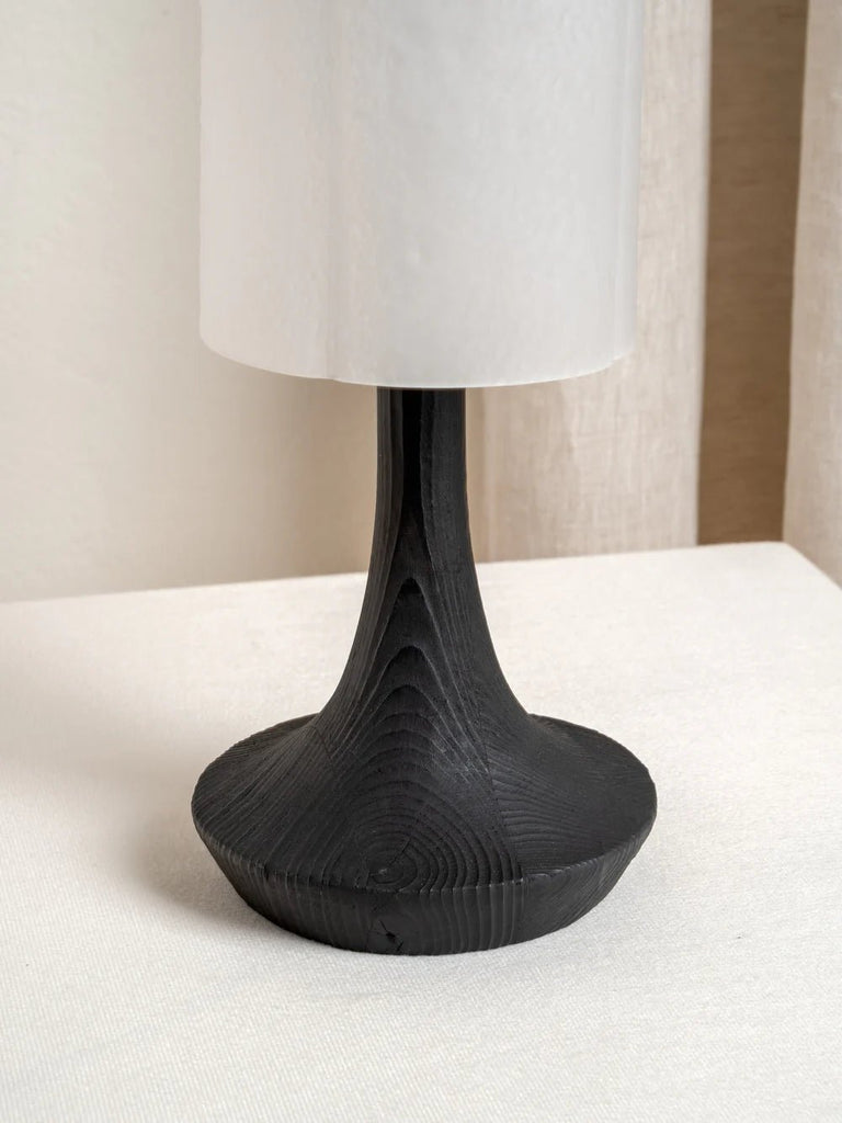 Ember - Charred Wood Rechargeable Table Lamp - Loom Collection