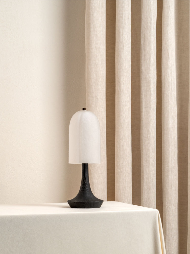 Ember - Charred Wood Rechargeable Table Lamp - Loom Collection