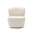 Erin Swivel Accent Chair - Ivory Bouclï¿
