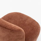 Erin Swivel Accent Chair - Rust Velvet