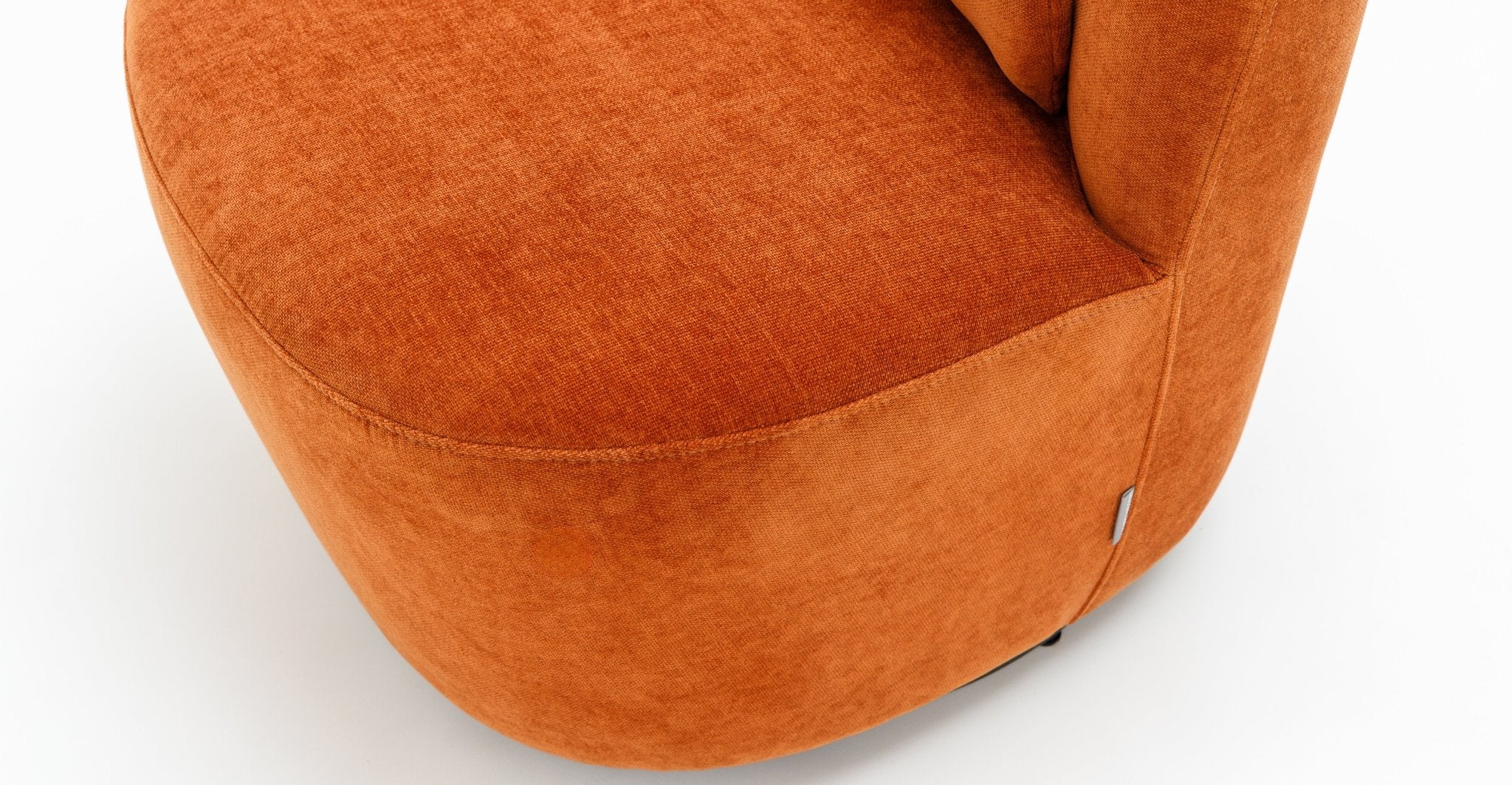 Rust velvet swivel chair online