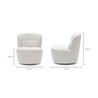 Erin Swivel Accent Chair - Salt & Pepper Bouclï¿