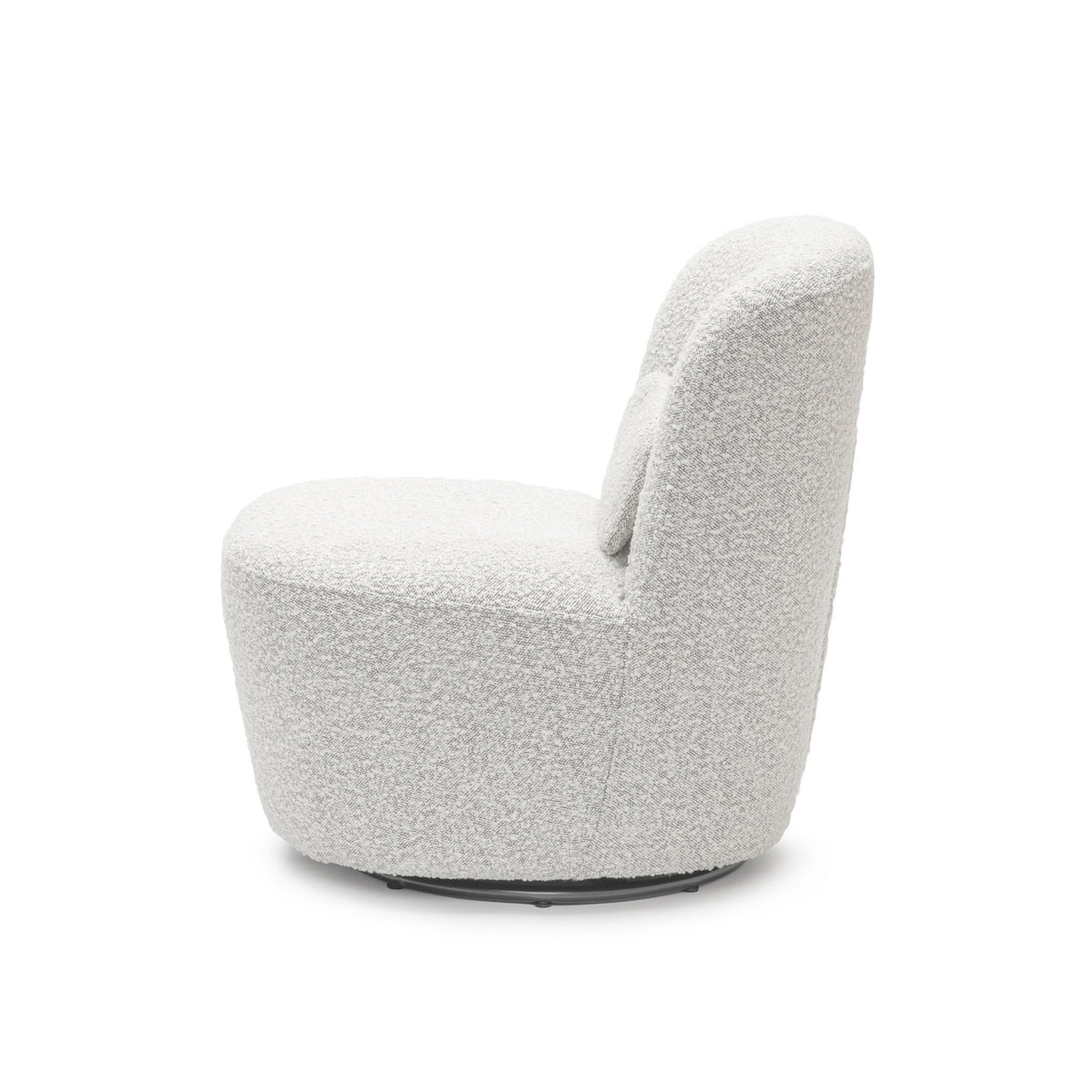 Erin Swivel Accent Chair - Salt & Pepper Bouclï¿