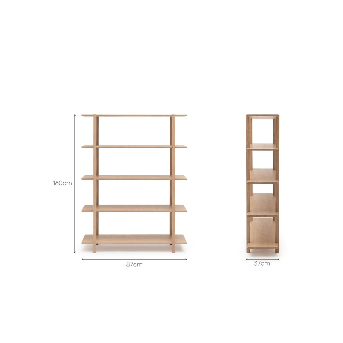 Farnsworth Tall Shelf - Blonde Oak - Shelving Tolv Loom Collection Dubai