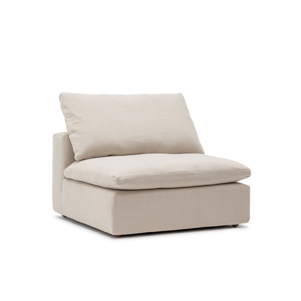 Feather Cloud Armless - Natural - Modular Sofas Loom Collection Loom Collection Dubai