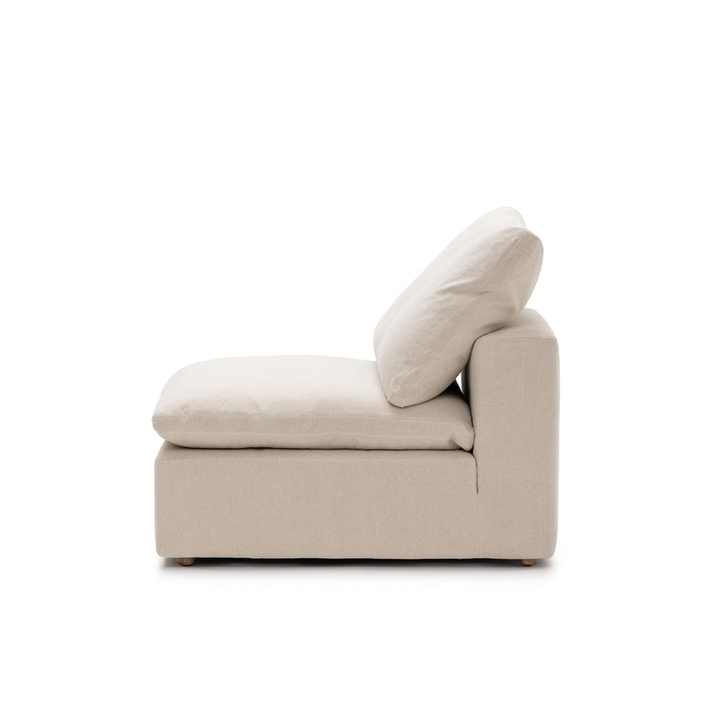Feather Cloud Armless - Natural - Modular Sofas Loom Collection Loom Collection Dubai