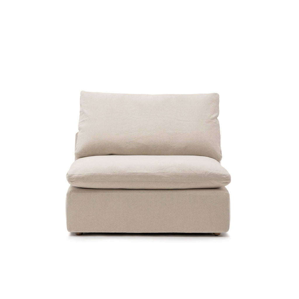 Feather Cloud Armless - Natural - Modular Sofas Loom Collection Loom Collection Dubai