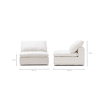 Feather Cloud Armless - Off White - Modular Sofas Loom Collection Loom Collection Dubai