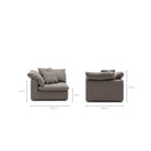 Feather Cloud Corner - Mineral - Modular Sofas Loom Collection Loom Collection Dubai