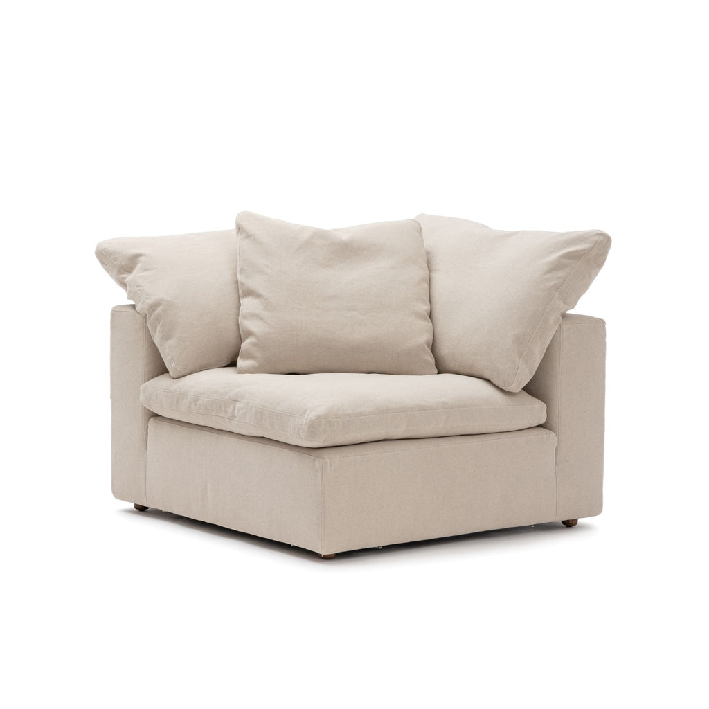 Feather Cloud Corner - Natural - Modular Sofas Loom Collection Loom Collection Dubai