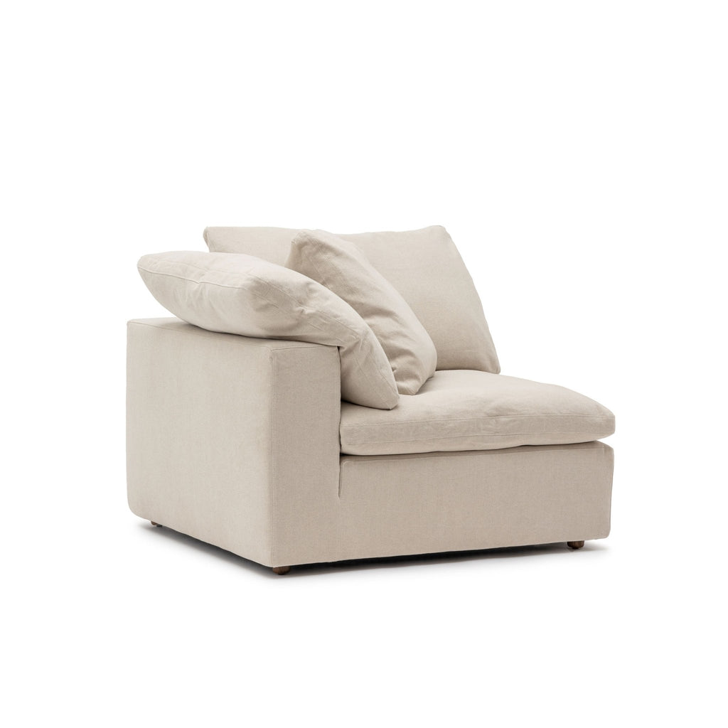 Feather Cloud Corner - Natural - Modular Sofas Loom Collection Loom Collection Dubai