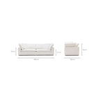 Feather Cloud Daybed Sofa - Off White - Modular Sofas Loom Collection Loom Collection Dubai