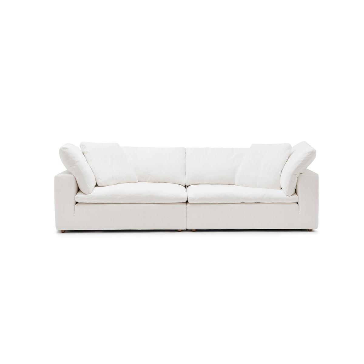 Feather Cloud Daybed Sofa - Off White - Modular Sofas Loom Collection Loom Collection Dubai