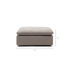 Feather Cloud Ottoman - Mineral - Ottomans Loom Collection Loom Collection Dubai