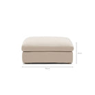 Feather Cloud Ottoman - Natural - Ottomans Loom Collection Loom Collection Dubai