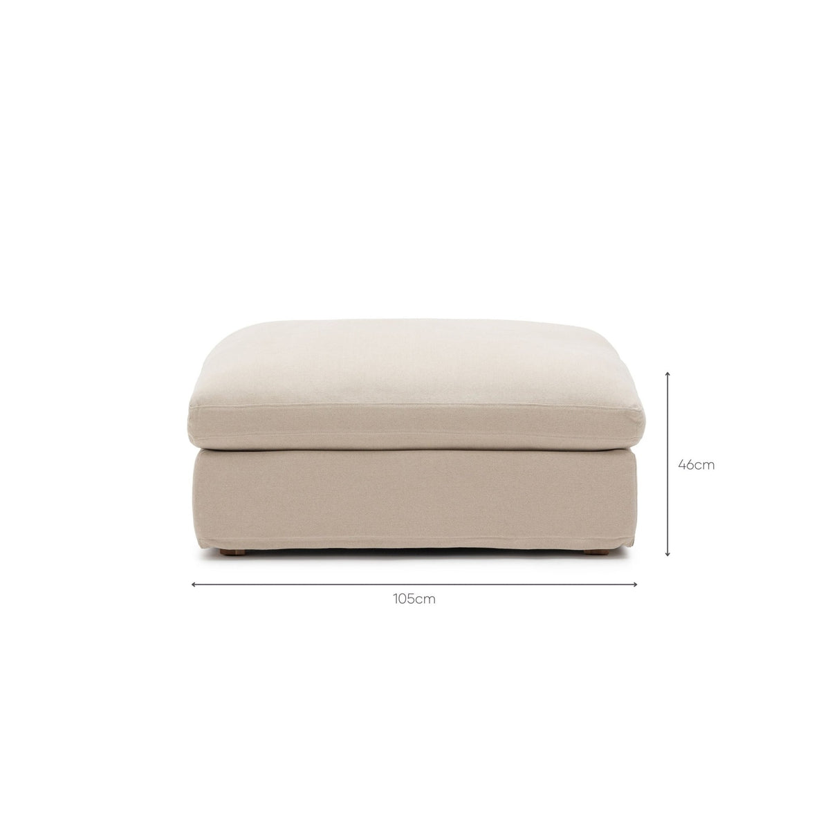 Feather Cloud Ottoman - Natural - Ottomans Loom Collection Loom Collection Dubai