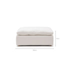 Feather Cloud Ottoman - Off White - Ottomans Loom Collection Loom Collection Dubai